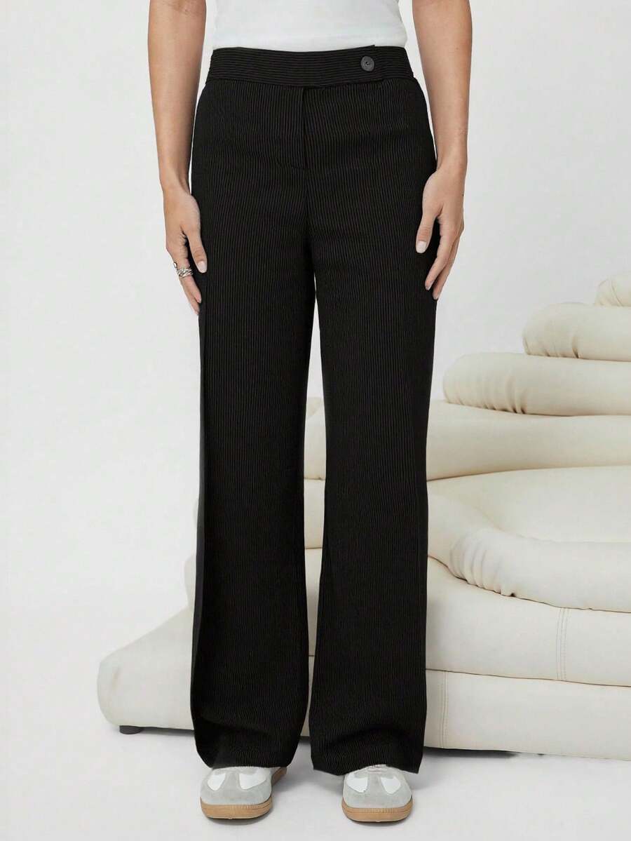 TAD Women Pants - Black - View 1