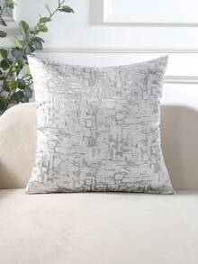 Decorative Grey Geometric Jacquard Throw Pillow Cover For Living Room, Bedroom, Sofa,Fall Decor,Autumn Decor,Room Decor - Grey - View 9