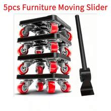 1Set Heavy Duty Furniture Mover Set, 880LB Capacity, 360° Swivel Rollers & Appliance Lifter, Easy Single-Person Moving Tool For Refrigerators, Sofas, Cabinets, Washing Machines & Heavy Furniture - Multicolor - View 2