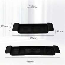 Multi-Function Retractable Bathtub Storage Rack Bath Tray Shelf Tub  Towel Storage Shelf Kitchen Sink Drain Holder - Multicolor - View 8