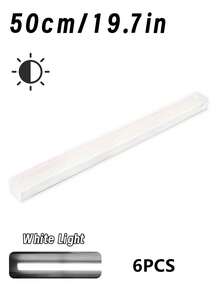 1 橱柜底灯 无线运动传感器 LED 灯带 LED 长感应灯 可充电磁性小夜灯 适用于走廊厨柜、楼梯、过道衣柜、家庭房间装饰 10/20/30/50cm 尺寸