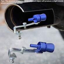 Blue Turbo Whistle Muffler Exhaust Pipe Sound Maker For Car Modification, Medium Size For Engine Displacement From 1.6 To 2.0l