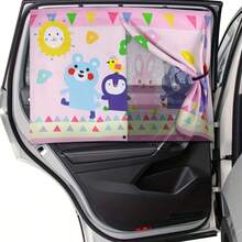 1pc Car Window Shade, Magnetic Double Layer Car Sun Shade For Side Windows Car Window Curtain For Heat/UV Protection - one-size - View 14