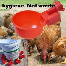 16pcs Chicken Feeder Bowls With Drill Bits, Automatic Duck & Bird Waterer, Poultry Feeder With Drill And Stand, Self-Stopping Integrated Design, Some Accessories In Random Colors. Although The Drill Bits Are Wrapped In Paper, Please Still Be Careful When Unpacking To Avoid Scratching Your Hands. - Multicolor - View 10
