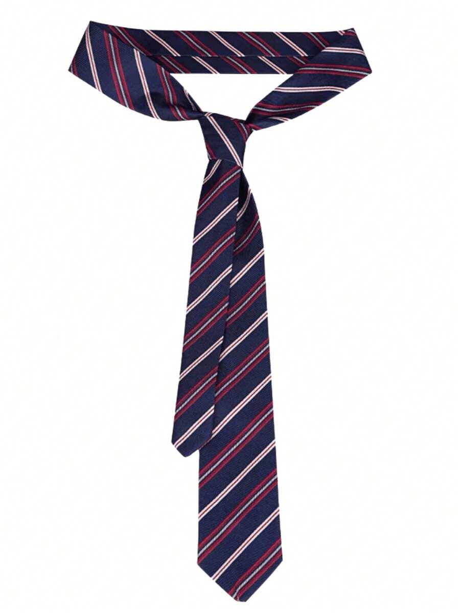 1pc Men's Fashion Striped Handmade Necktie Accessory - A-9558 - View 1