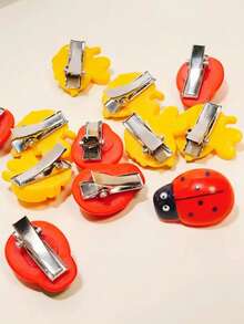 12 قطعة من مشابك الشعر الصغيرة على شكل خنفساء وزنبور، مشابك شعر مميزة وممتعة، مشابك شعر على شكل حشرات حلوة، مشابك غرة على طراز الغابة، إكسسوارات شعر هدية للمناسبات، مناسبة للحفلات والمناسبات، مشابك شعر، مخالب شعر، دبابيس شعر