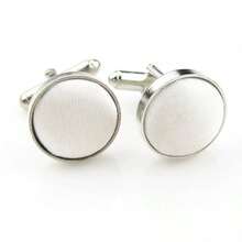 1 Pair Solid Color Zinc Alloy Cufflinks For Men And Women, Suitable For Business Formal Wear, All Seasons