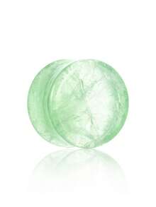 1 Pair Fashionable Bohemian Retro Rock Style Green Fluorite Ear Gauges, Unisex Piercing Jewelry Suitable For Daily Wear And Gatherings, Great Gift - Ear Gauge - View 17