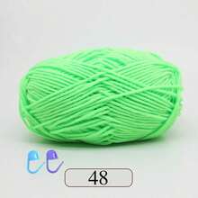 1 Pack 50g Soft Knitting Yarn Set, 5-Ply Commonly Used Crochet Yarn, Suitable For Crocheting Sweaters, Hats, Crafts, Decorations, Approx. 50g/Pc (Random Color Accessories)