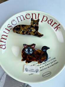 1pc Cartoon Dog Design Hair Clip, Cute Hair Accessory, Acetate Hair Claw Clip, Sweet Hair Decor For Girls, Fashionable Animal Hair Clip, Suitable For Bun, Hair Claw, Simple And Lovely Colored Dog Hair Clip, Cute Dog Hair Clip, Ins Style Hair Claw, Adorable Hair Clip, Acetate Patchwork Dog Hair Clip (Yorkshire Terrier, Pomeranian, Chihuahua) Elegant Hair Clutch