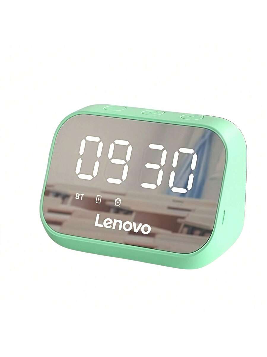 Lenovo TS13鬧鐘藍牙音箱 智慧降噪通話 IPX級防水便攜設計 立體聲 持久續航 會議戶外兩用裝備 綠色 - 綠色 - 查看 1