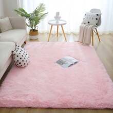 eluckya Plush And Thick Long-Pile Carpet, Super Soft And Comfortable Rug, Non-Slip Thick Pile Carpet, Suitable For Bedrooms, Living Rooms, Bathrooms, Dorm Rooms, Room Decor, Kitchen Essentials, Family Gatherings, Valentine's Day, Birthday Parties, Home Decor, Bedroom Decor. - Hồng - Xem 1