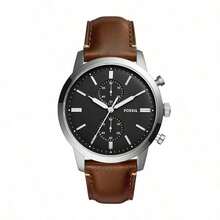 Đồng hồ Fossil nam dây da thạch anh ba kim vỏ thép không gỉ/kính chống xước FS5279/FS5280/FS5338/FS5436 - màu nâu - Xem 2