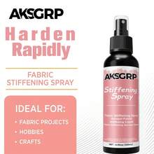 AKSGRP Spray moldeador de larga duración, adecuado para sombreros/bolsos/manualidades DIY/uso general, agente rigidizador de tela, rigidizador a base de agua