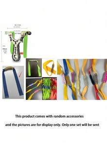 1pc Metal Eagle Slingshot, Outdoor High Power Stainless Steel Slingshot With Precision Flat Rubber Band