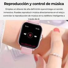 Reloj inteligente 2025 nuevo de 1.83" de pantalla grande, unisex, diseño de correa doble, batería de 220mAh, duración de batería de 3-5 días, pantalla de alta resolución y vívida, colores de correa versátiles, compatible con notificaciones, respuesta de llamadas, control de música, seguimiento de actividad física (pasos, calorías), excelente duración de la batería, gran regalo de Año Nuevo - Silicona dorada+acero - Ver 3
