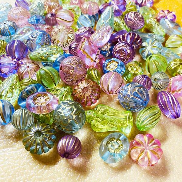 100g/40g Mixed Acrylic Beads - Stylish 3D Color Lacquer Beads For DIY Jewelry Making Mobile Phone Chains Bracelets Hair Accessories And Handicrafts