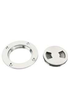 ISURE MARINE 3 Inch Hatch 316 Stainless Steel Round Non Slip Inspection Hatch Deck Plate With Detachable Cover For Marine Boat Yacht - Silver - View 1