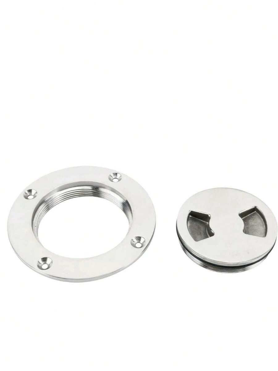 ISURE MARINE 3 Inch Hatch 316 Stainless Steel Round Non Slip Inspection Hatch Deck Plate With Detachable Cover For Marine Boat Yacht - Silver - View 1