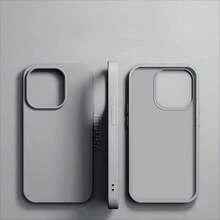 VRNOEI 适用于 17 Pro Max 的手机壳升级配件,也适用于 16、11、12、13、14、15 Pro Max Plus、17 Air,防震后盖 - 淺灰色 - 查看 18