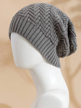 JZML 1 buc. Căciulă unisex solidă, lejeră, pentru toamnă și iarnă