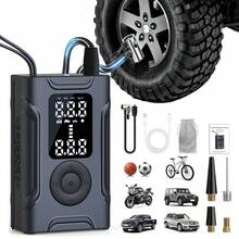 Inflador de neumáticos inteligente portátil, compresor de aire para automóvil
