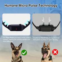 PATPET Dog Training Collar With Night Lights - 4200FT Waterproof E Collar For Dogs Training For Large Medium Dogs, Rechargeable Dog Electric Training Collar 119 Levels With 4 Training Modes