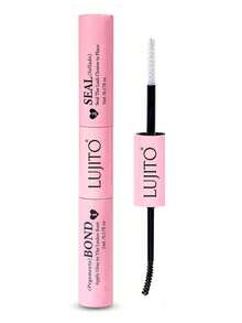 LUJITO 2-In-1 Eyelash Glue Set, Includes Cluster Lash Adhesive (5ml+5ml), Tweezers, Remover Liquid (4.5ml), Suitable For Individual Eyelash Extension Glue, Single Lash Glue, Mascara, Personal Makeup Kit, Lash Cluster Set, Eyelashes, False Lashes - Pink - View 7