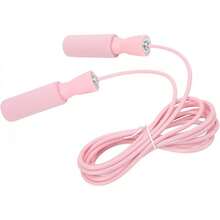VINGVO Saltar la Cuerda, Amplia Aplicación de Amortiguación Suave, Espuma Viscoelástica, Rodamientos Dobles Ajustables, Saltar la Cuerda, Mejorar los Reflejos para el Entrenamiento de los niños. - rosa - Ver 7