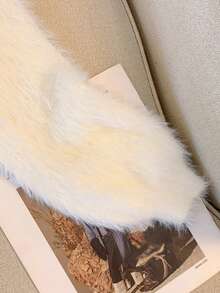 Women's Autumn And Winter New Fashion Short White Turtleneck Bottoming Shirt Simple Versatile Furry Woolen Knitted Pullover Tops - White - View 6