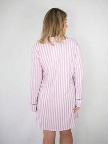 Women Pajama Sets - 淺粉色 - 查看 7
