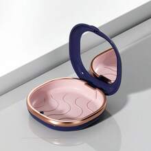 1 Caixa Exquisita para Aparelho Dental com Espelho, Estojo de Armazenamento de Aparelho, Design Portátil e Compacto, Perfeito para Viagens e Uso Doméstico, Adequado tanto para Protetores Bucais quanto para Aparelhos Invisíveis.