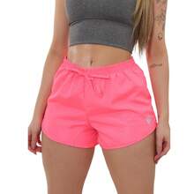 Plus Size Women's Shorts Tactel Bermuda Beach Pool New Year's Eve High Waist New Year's Eve - Màu Hồng Tươi - Xem 2