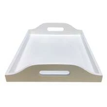 Coffee Corner Tray With Low Edge - White - View 5