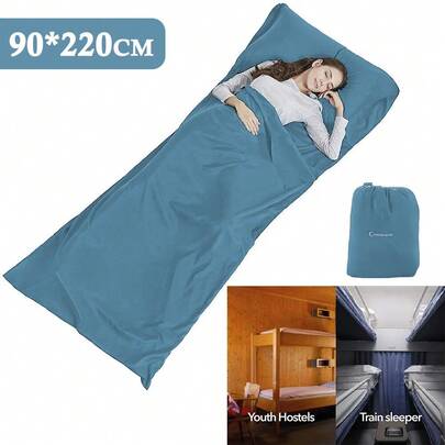 Ultralight Sleeping Bag Liner Sleeping Bag 220*90 Cm Travel Sheet With Small Pack Size Inner Sleeping Bag For Backpacking, Hostels, Camping