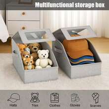 1 Piece Of Super Large Capacity Baseball Cap Storage Rack - A Large Capacity Stackable Cap Storage Container With A Transparent Window Foldable Cap Box Storage Rack, Which Can Accommodate 12-24 Hats, Suitable For Wardrobe Or Travel Wardrobe, Closet, Hat Storage - Dustproof Foldable Zipper Storage Box, Storing Baseball Caps, Hats, Clothes, Dolls, Etc - Multicolor - View 9
