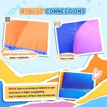 Outsunny Kids Bounce Castle Inflatable House With Trampoline Pool Climbing Wall With Inflator Carrybag, 2.8 X 1.7 X 1.55m - Multicolor - View 8