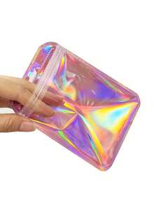 50pcs Pink PP Self-Sealing Bags, Resealable Bags, Jewelry Packaging Bags