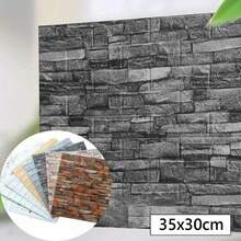 50 piezas/100 piezas Adhesivo de azulejo de pared 3D, Adhesivo autoadhesivo resistente a golpes con textura de madera, Adhesivo impermeable y a prueba de humedad para techo, Fácil de limpiar y cortar, Para cocina, sala de estar, baño y pasillo - Rosa - Ver 3