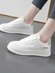 Women Casual Shoes - 白綠色 - 查看 3
