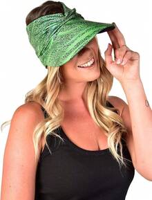 Women Beret Hats - Zebra Green - View 9