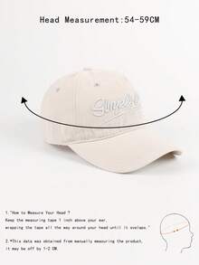 1pc Fashionable Letter Embroidered Adjustable Curved Brim Snapback Hat, Unisex Hip Hop Casual Streetwear Cycling Baseball Cap