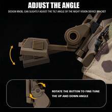 Tactical Helmet Night Vision Goggles Mount L4G24 NVG Mount For PVS 15/18 GPNVG18 - 黑色 - 查看 10