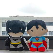 DC Comics 1 件 20 厘米正义联盟蝙蝠侠和超人柔软毛绒玩偶，可爱卡通人物玩偶，儿童圣诞节/生日礼物 - 彩色 - 查看 4