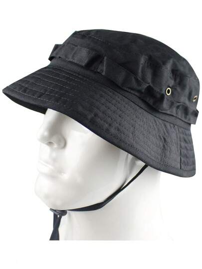 1片装战术迷彩彭尼帽短檐二代圆檐帽军事爱好者迷彩渔夫帽户外登山狩猎遮阳帽