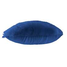 Set De 3 Cojines Rellenos Decorativos Extra Suaves De 45 Cm | Peluche Frontal Con Cierre - Azul Marino - Ver 2