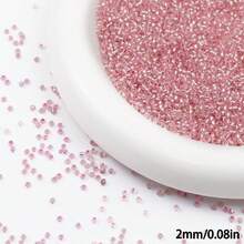 3000pcs 2mm Silver Glass Beads, 25 Assorted Colors, Suitable For DIY Jewelry, Bracelets, Necklaces, Earrings And Creative Decorations, Ideal For Friendship Gifts And Craft Projects - DIY - View 15