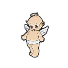 珐琅别针 翻领别针 背包上的徽章 女士胸针 衣服礼物 珠宝 时尚配饰 - 黑色 - 查看 4