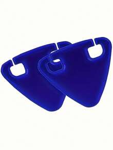 2 件装反光自行车安全三角尾灯 - 无需电池，夜间骑行高能见度 PVC 安全贴纸，紧急警告信号，多色反光条，自行车配件，圣诞节最佳，感恩节完美之选