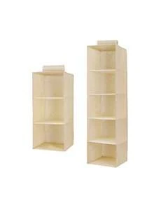 1 件 1/3/4/5/ 层可折叠衣物收纳挂袋,带坚固手柄,衣物收纳篮,毯子,被子,节省空间的衣柜整理器,卧室,家庭,宿舍连衣裙裤子鞋子牛仔裤靴子裙子卧室,整理器,家庭收纳,女式白色 T 恤,女式黑色裤子,女士冬装,连衣裙, - 卡其色 - 查看 20